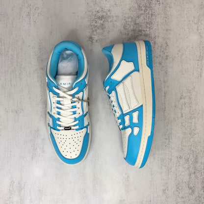 Amiri Skel Top Low "White-Blue"