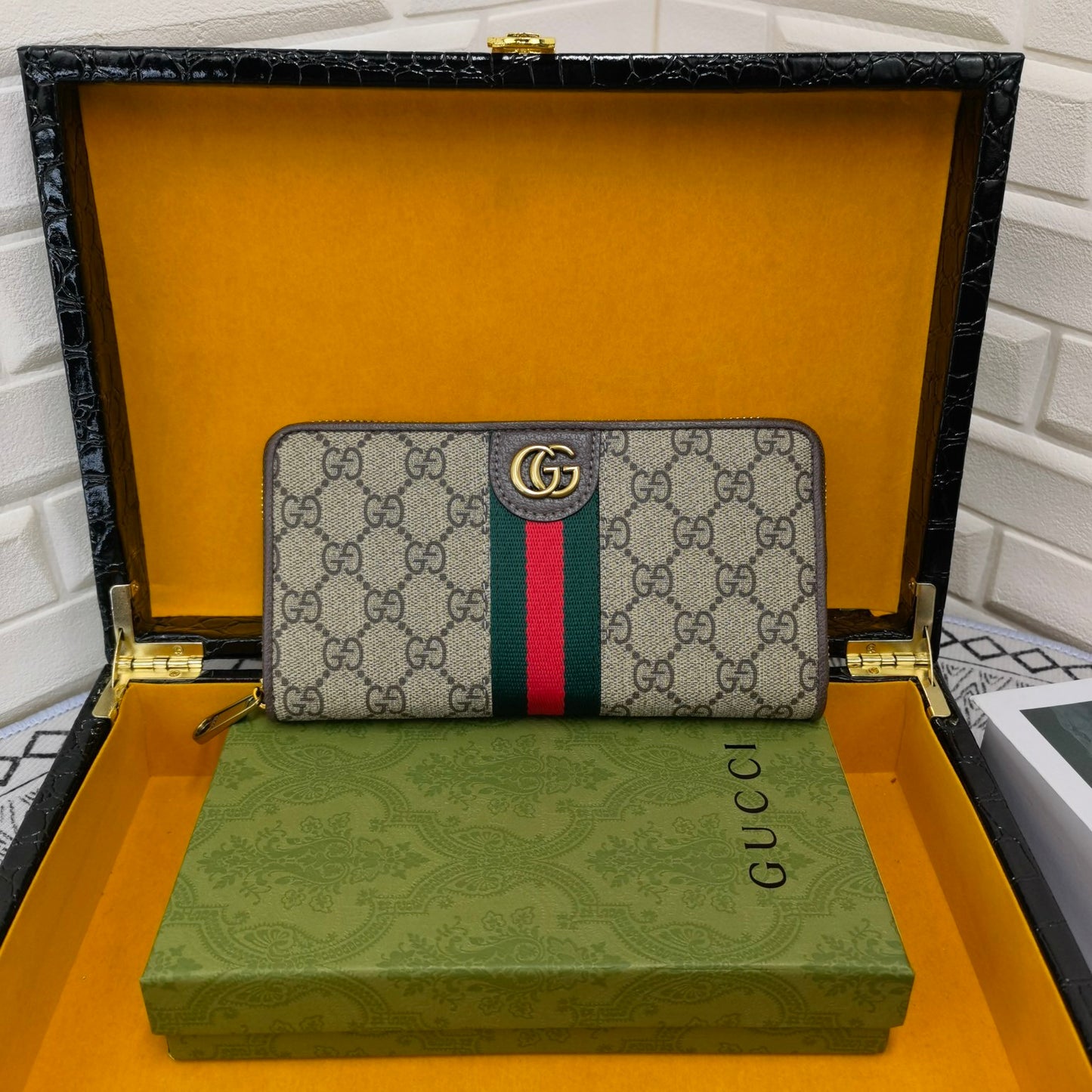 Gucci Ophidia Zip Around Wallet
