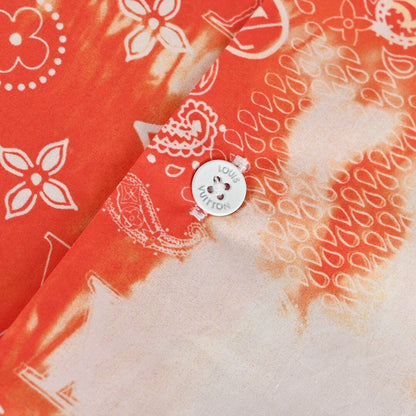 Louis Vuitton Monogram Bandana Short Shirt "Orange-White"