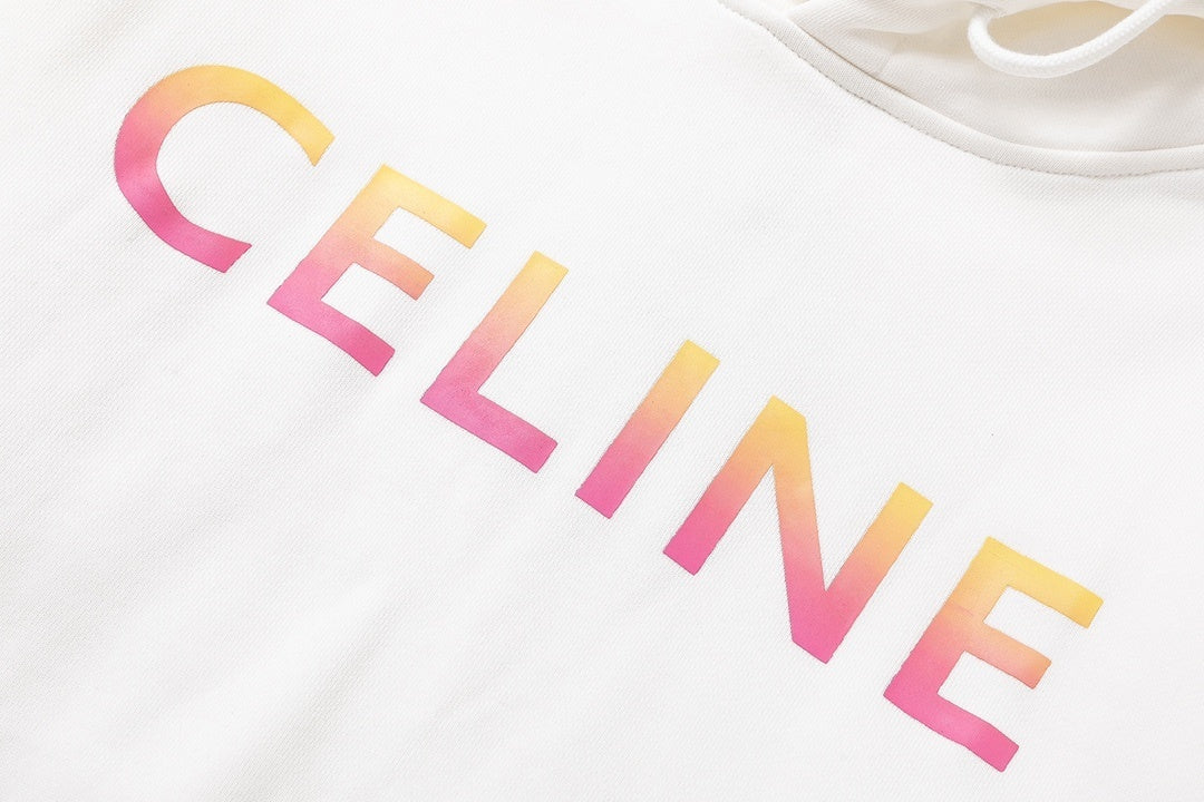 Celine Hoodie "White-Multicolour"