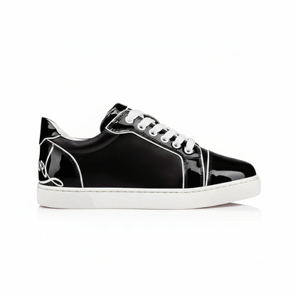 Christian Loubotuin Fun Viera Flat "Black-White"