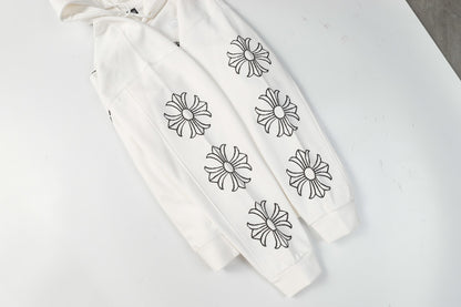 Chrome Hearts Hoodie "White-Black"