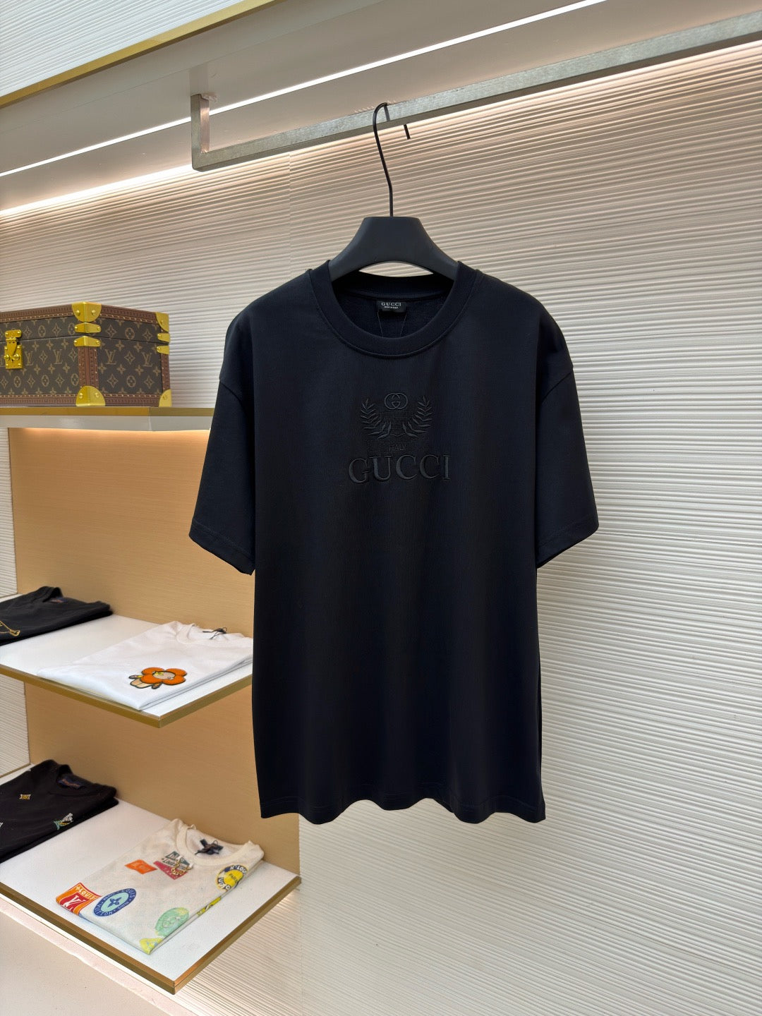 Gucci Cotton Jersey T-shirt with Embroidery "Black"