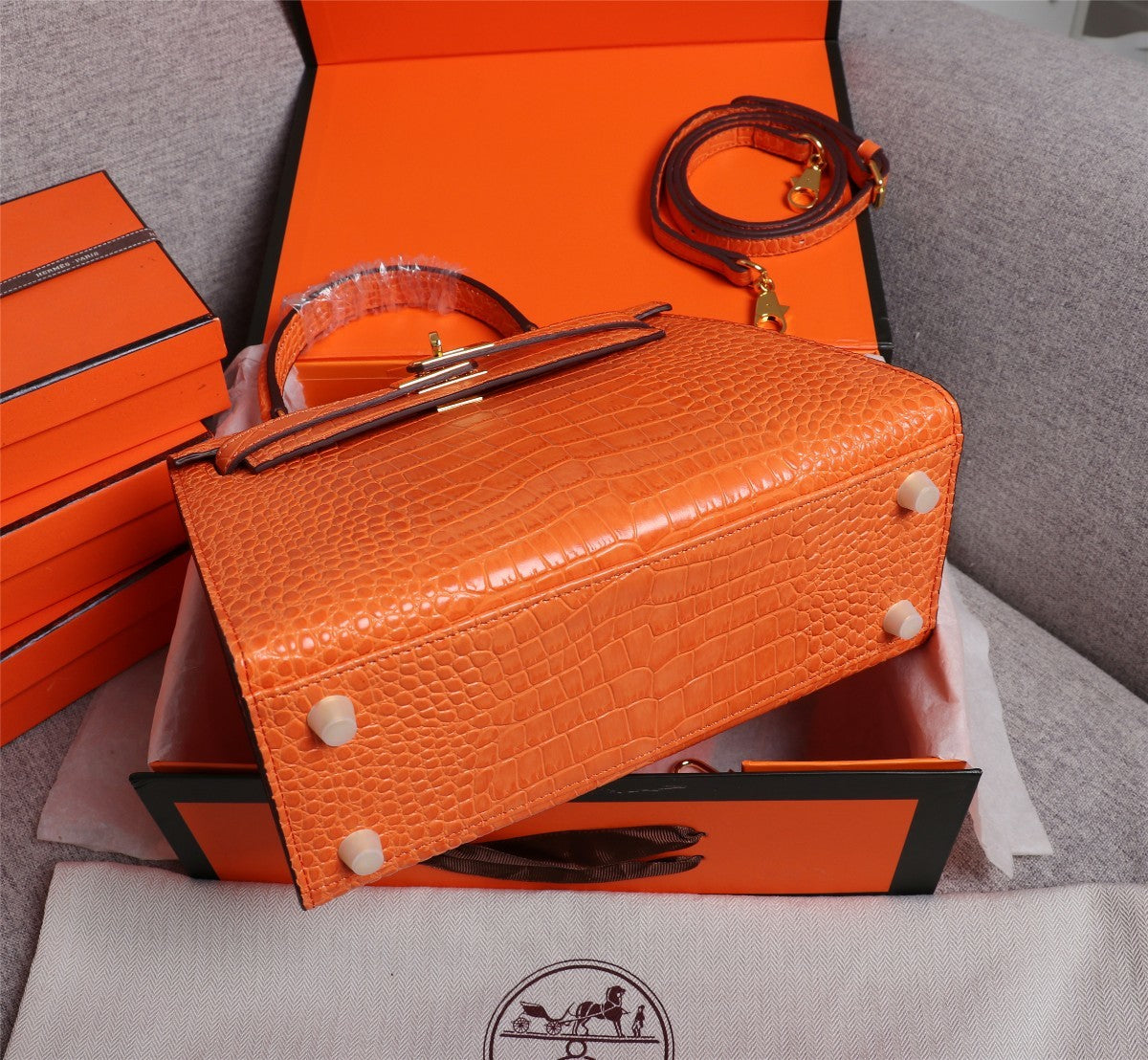 Hermès Aligator Leather Mini Kelly 25