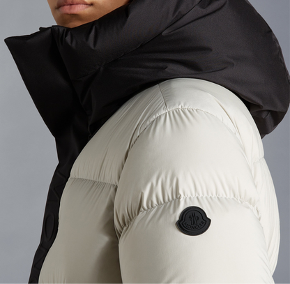 Moncler Madeira Hooded Down Jacket "White-Black"