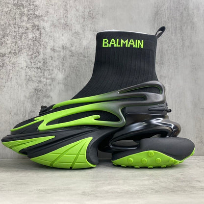 Balmain Unicorn High-Tops "Black-Green"