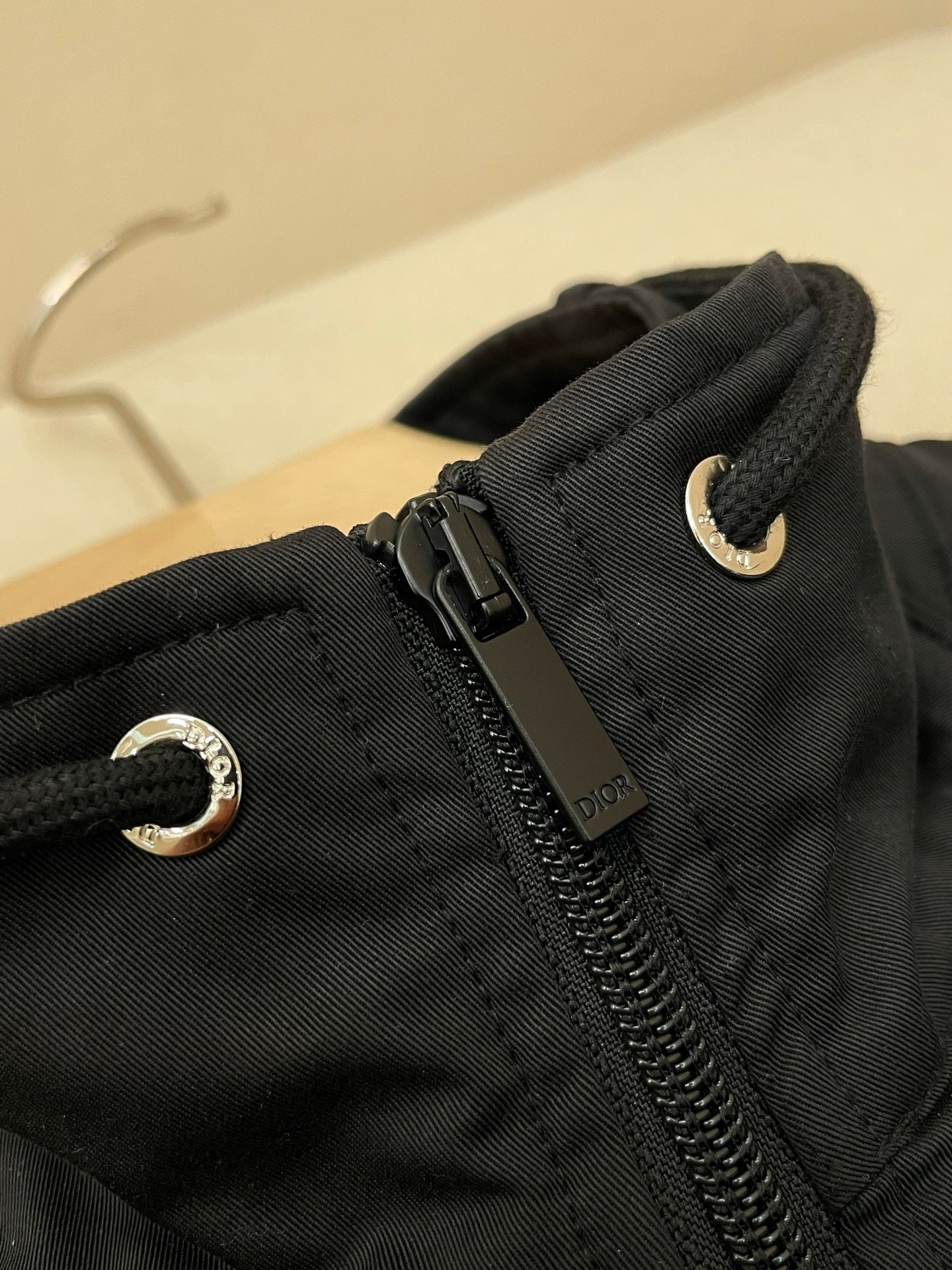 Dior Mountain Pullover Overshirt "Black Blended Cotton Twill"