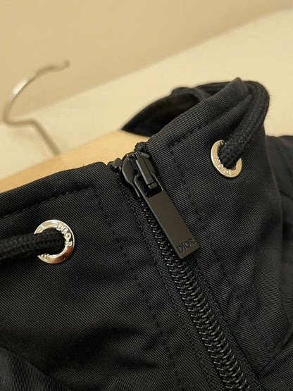 Dior Mountain Pullover Overshirt "Black Blended Cotton Twill"