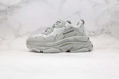 Balenciaga Triple S "Grey-All Over Logo"