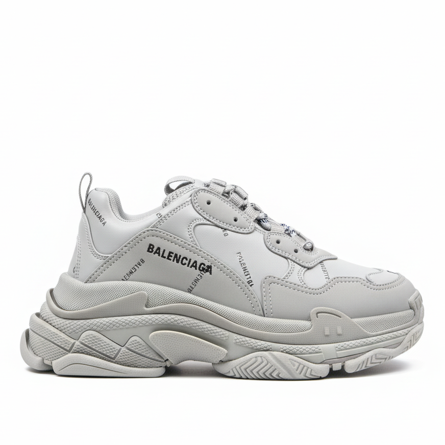 Balenciaga Triple S "Grey-All Over Logo"