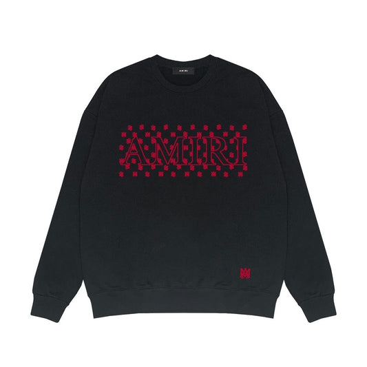 Amiri Sweatshirt "Black-Burgundy"