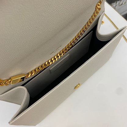 Saint Laurent Kate Medium in Grain De Poudre Embossed Leather