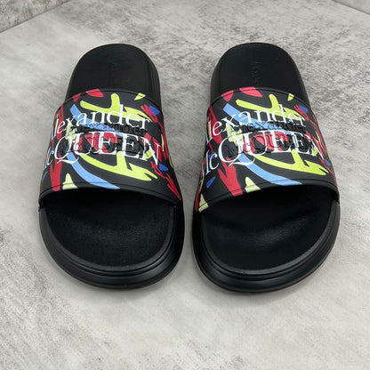 Alexander McQueen Slides "Black-Multicolour"