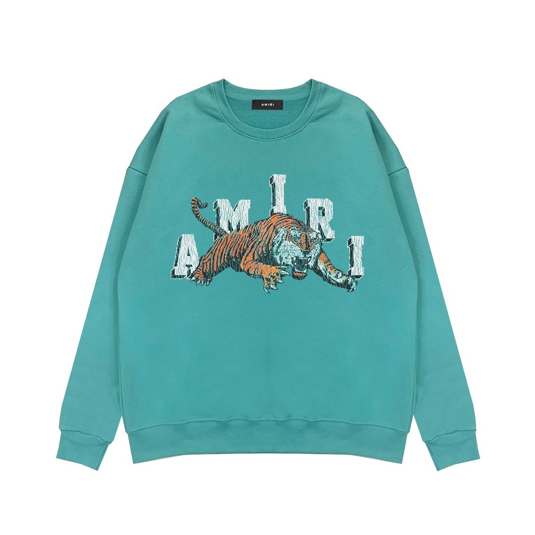 Amiri Vintage Tiger Sweatshirt "Cyan"