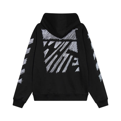 Off-White Scribble Diag Boxy Hoodie "Black"