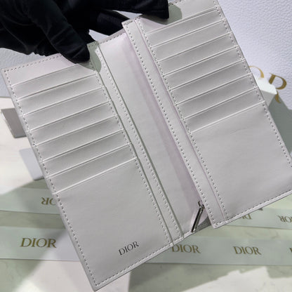 Dior Long Wallet CD Diamond Coated Canvas