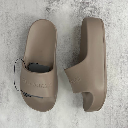 Balenciaga Chunky Slides "Beige"