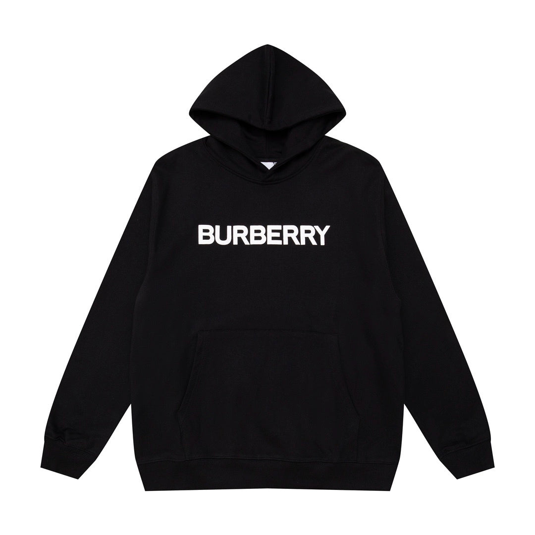 Burberry Logo Print Hoodie "Black"