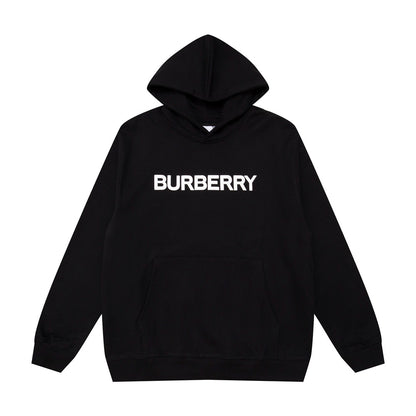 Burberry Logo Print Hoodie "Black"