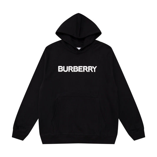 Burberry Logo Print Hoodie "Black"