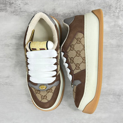 Gucci Screener Double "Beige-Brown Monogram"