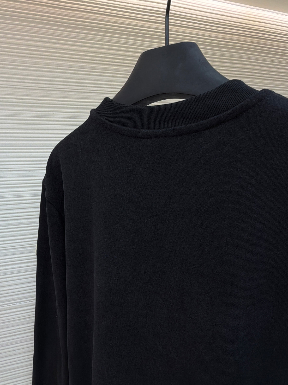 Moncler Logo Cotton Sweatshirt "Black"