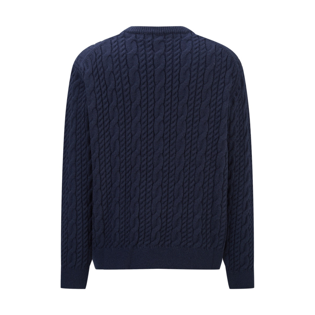Dior Cable-Knit Sweater "Blue Cashmere Knit"