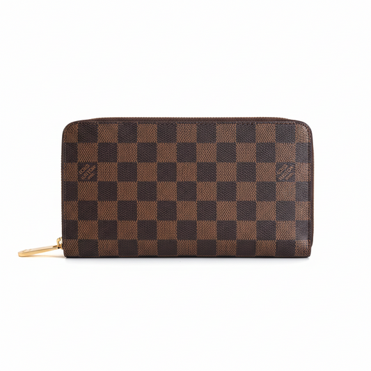 Louis Vuitton Zippy Wallet "Damier Ebene"