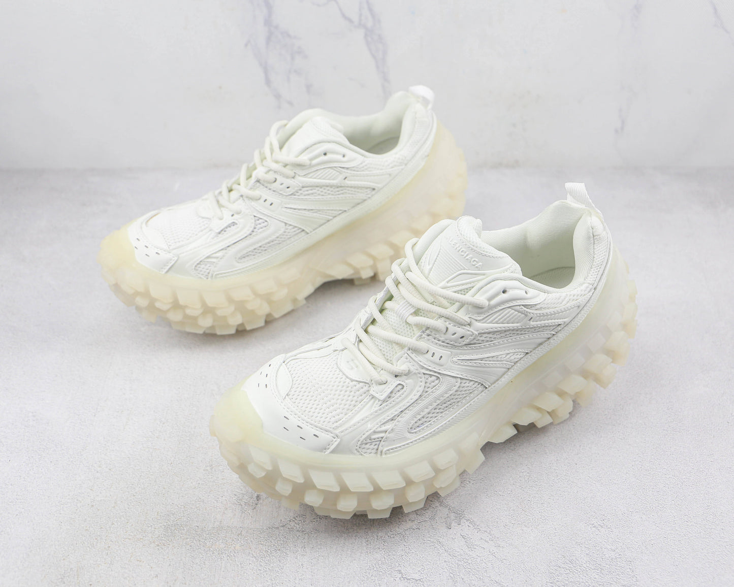 Balenciaga Bouncer "White Clear Sole"