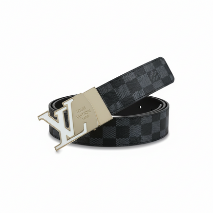 Louis Vuitton Leather Belt "Black-White"