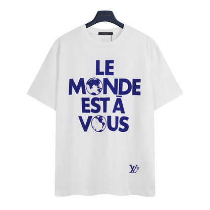Louis Vuitton Graphic Cotton T-Shirt "Milky White"