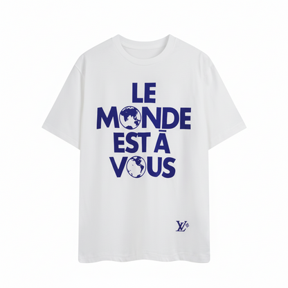 Louis Vuitton Graphic Cotton T-Shirt "Milky White"