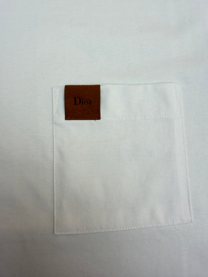 Dior T-Shirt with Pocket "White Cotton Jersey"