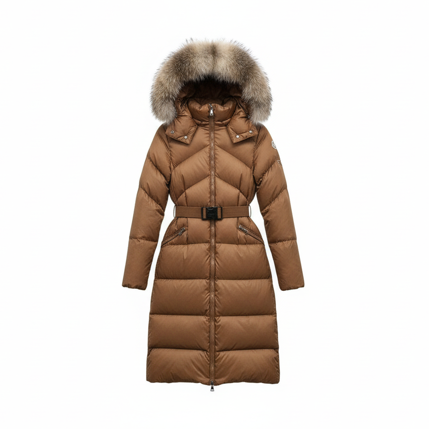 Moncler Lalteron Long Down Jacket "Brown"