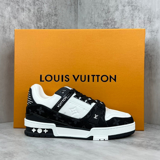 Louis Vuitton Trainers "White-Black Denim"