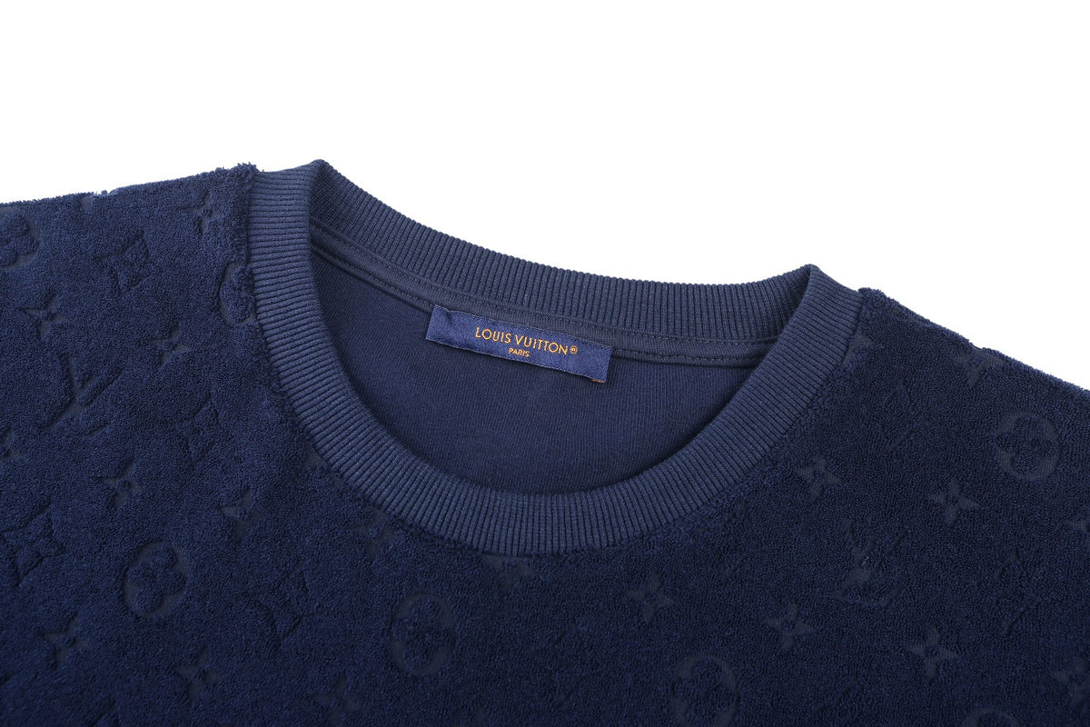 Louis Vuitton Monogram French Terry T-Shirt "Dark Navy"
