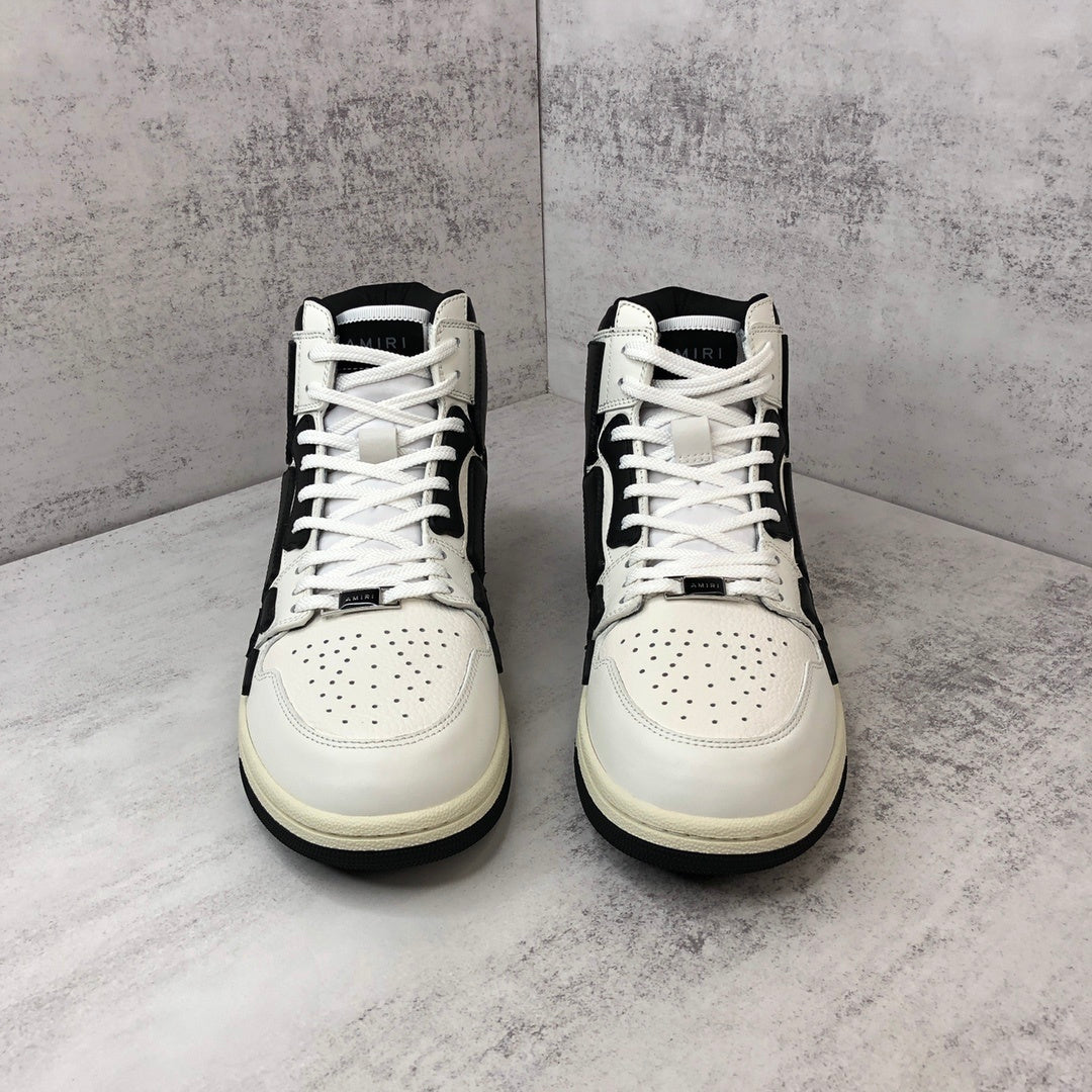 Amiri Skel Top High "White-Black"