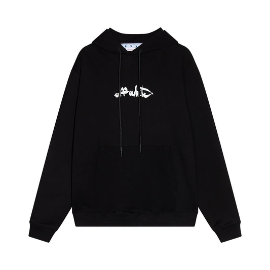 Off-White Paint Arrow Slim Hoodie "Black"