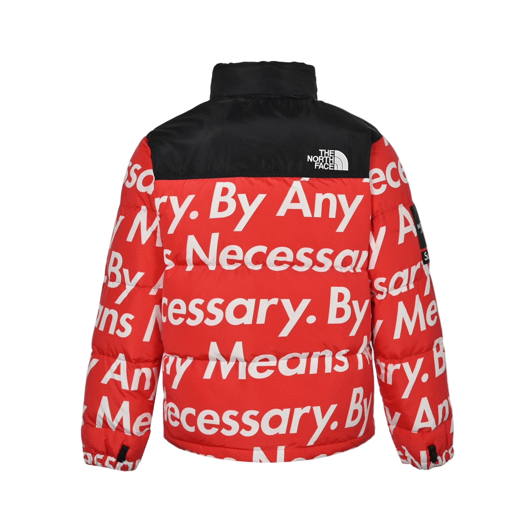 Supreme x The North Face Nuptse Down Jacket "Red-By Any Means"