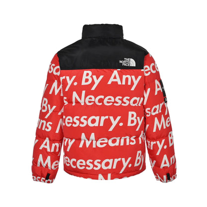 Supreme x The North Face Nuptse Down Jacket "Red-By Any Means"