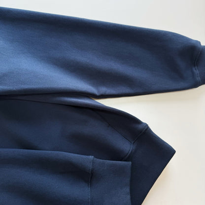 Dior Zip-neck Sweatshirt "Blue Cotton Fleece"