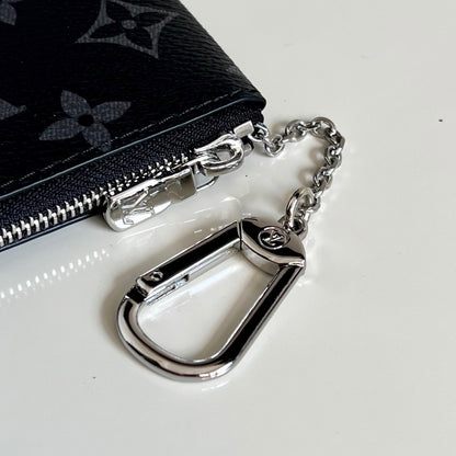 Louis Vuitton Key Pouch "Monogram Eclipse"