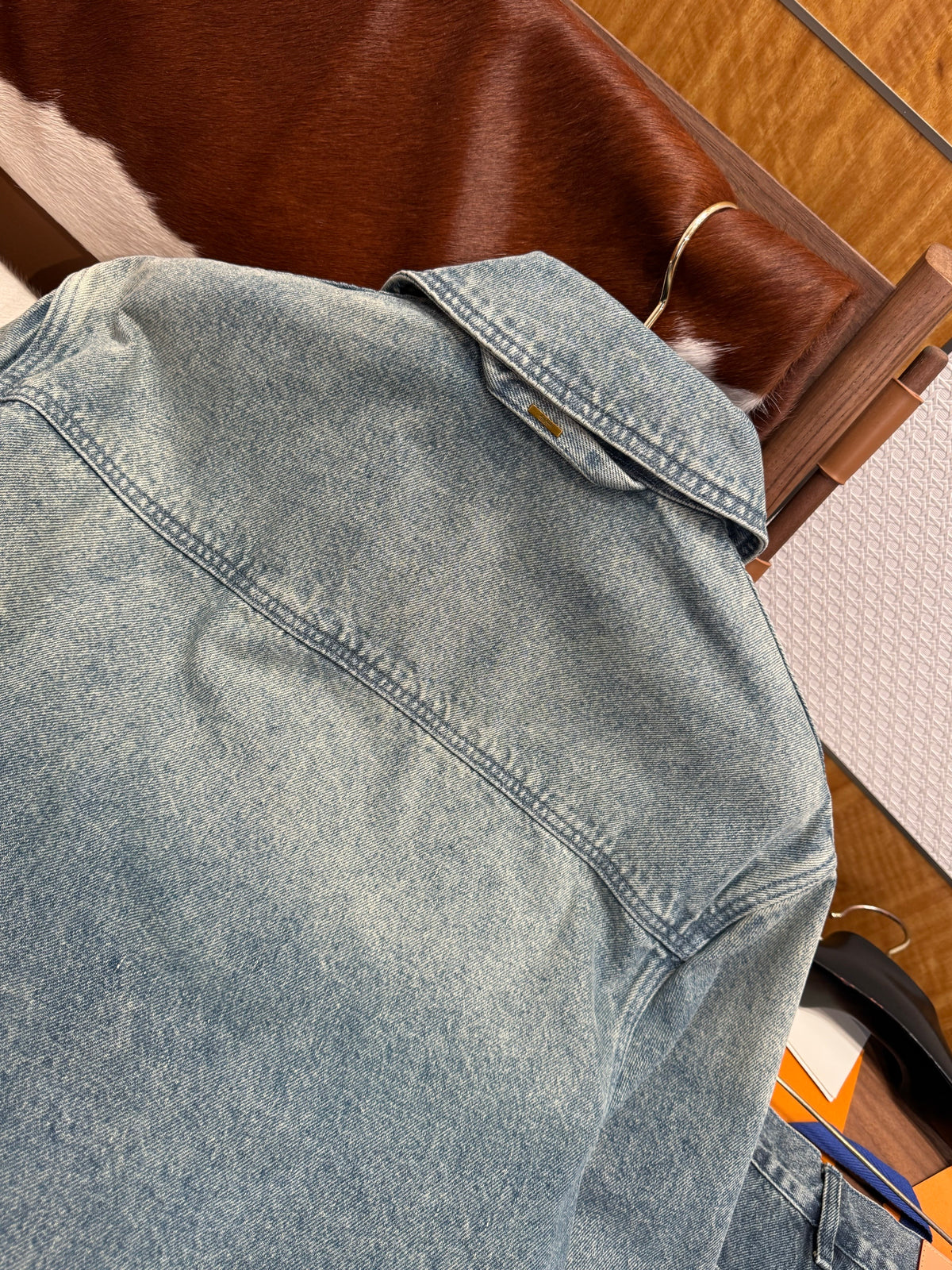 Louis Vuitton Short Sleeve Denim Workwear Shirt