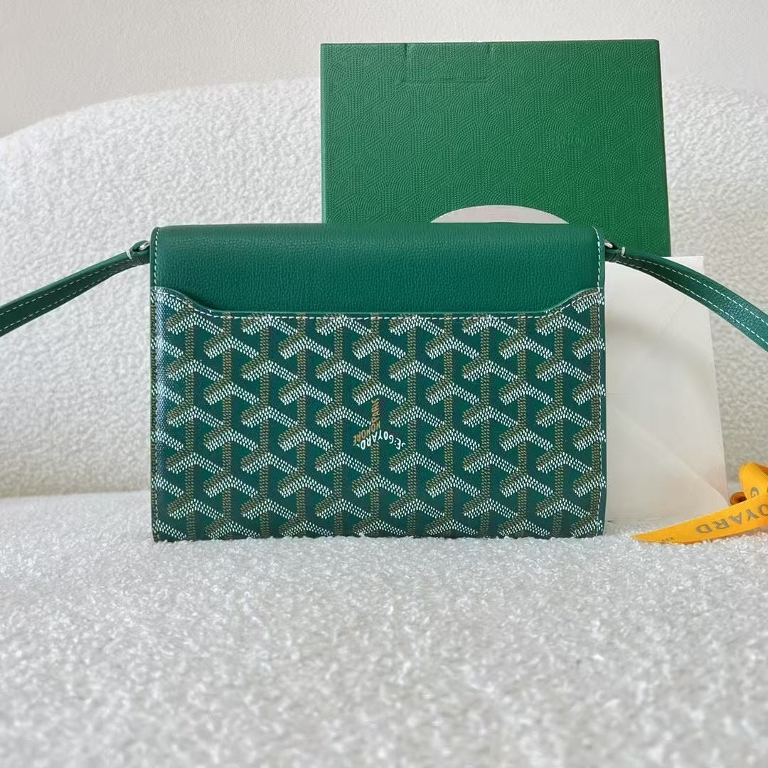 Goyard Goyardine Calfskin Chypre Wallet Pouch