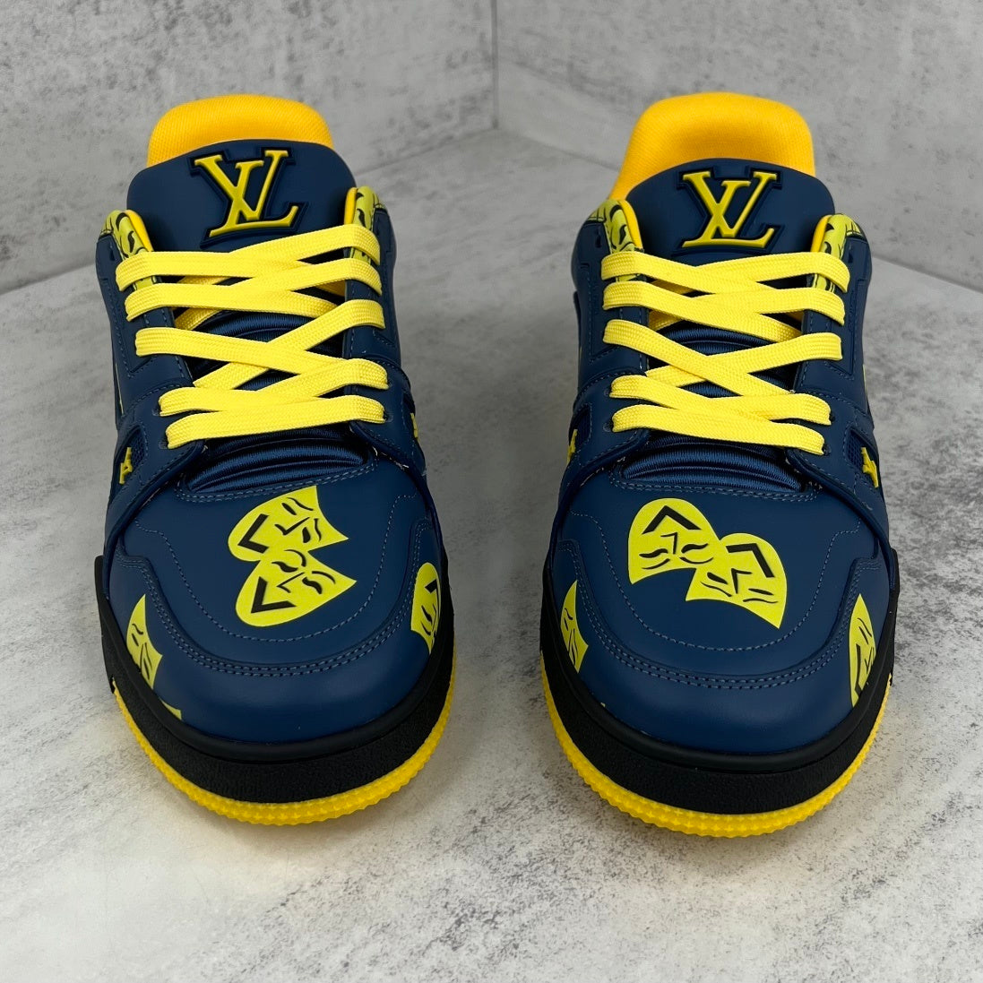 Louis Vuitton Trainers "Blue-Yellow"