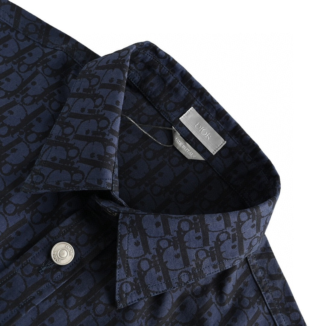 Dior Monogram Overshirt "Blue-Black"