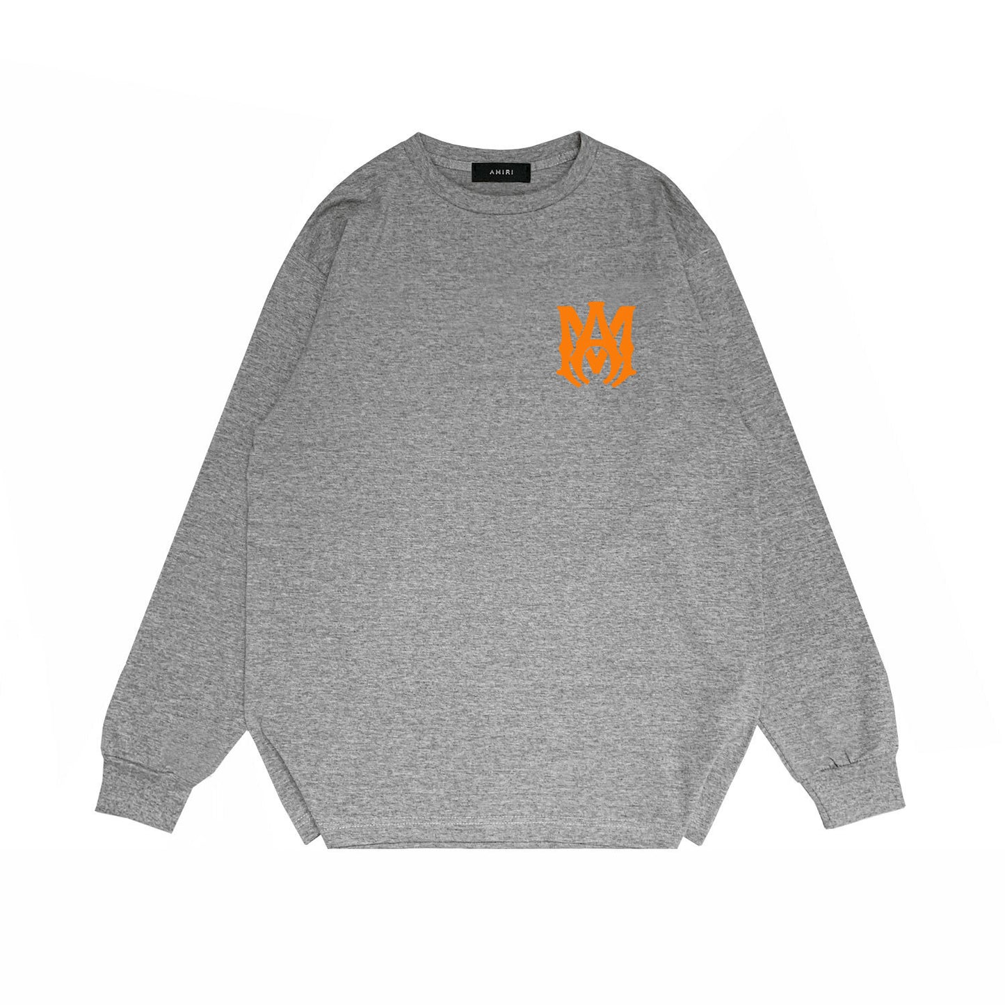 Amiri Core Logo Print Sweatshirt "Grey-Orange"