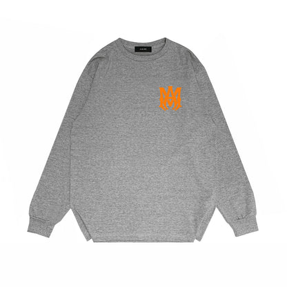 Amiri Core Logo Print Sweatshirt "Grey-Orange"