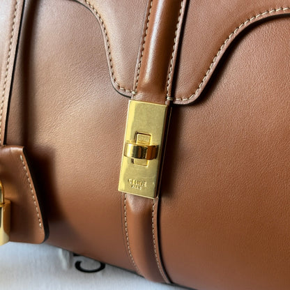 Celine Small 16 Bag in Natural Calfskin "Tan"