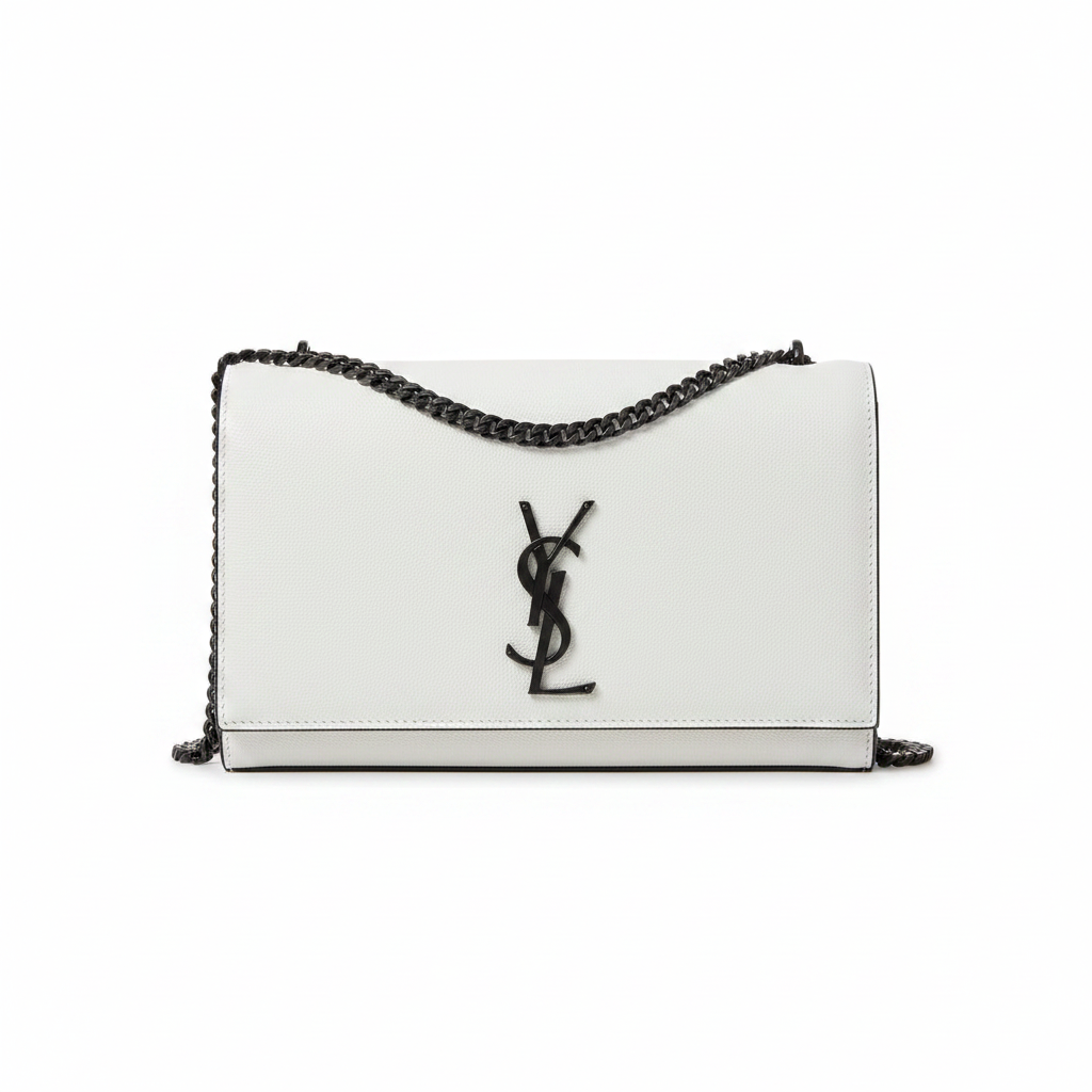 Saint Laurent Kate Medium in Grain De Poudre Embossed Leather